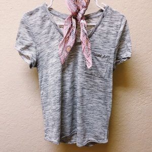 Casual grey V neck
